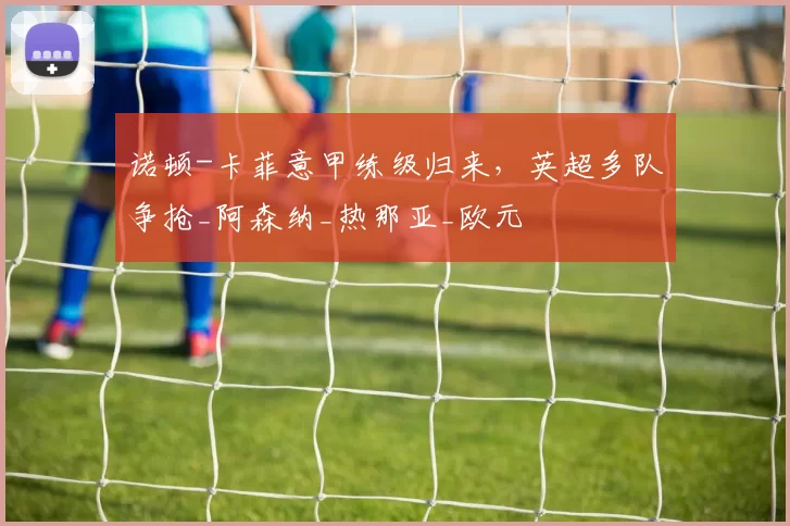 诺顿-卡菲意甲练级归来，英超多队争抢_阿森纳_热那亚_欧元